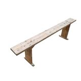 Old restored pine bench