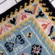 Tapis vintage français Savonnerie fait main en laine – 71 x 128 cm – 1960s