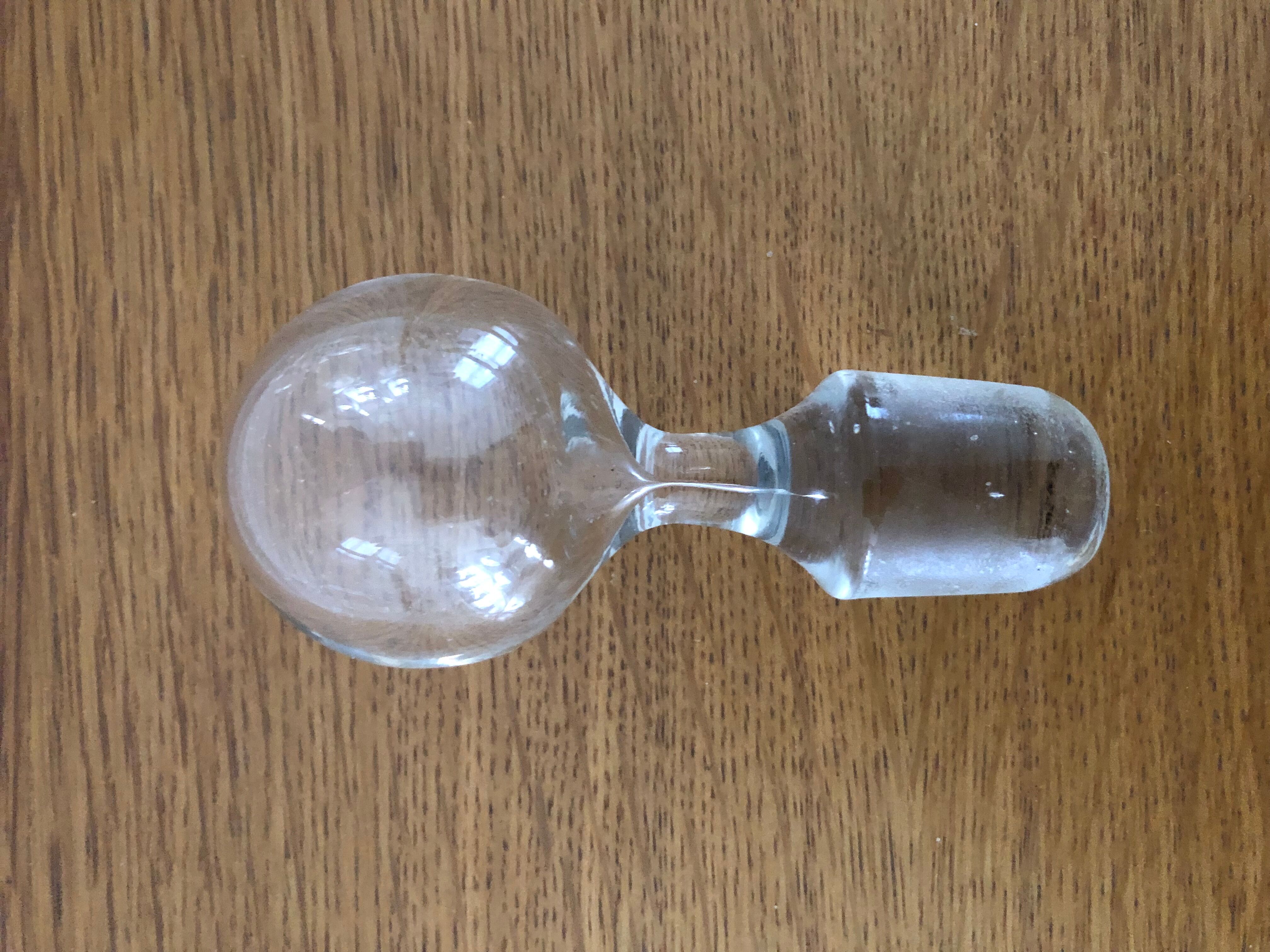 Wine decanter, water or alcohol in glass