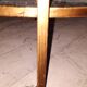 Gueridon rond verre et metal