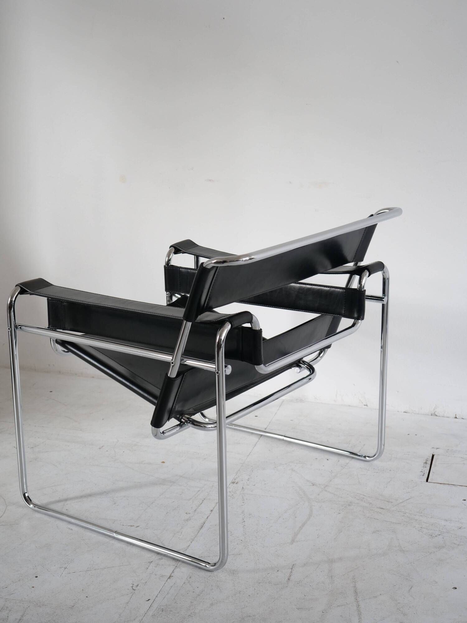 Bauhaus armchair Wassily B3 knoll 1980 by Marcel Breuer