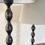 Paire lampes bobines ikea vintage