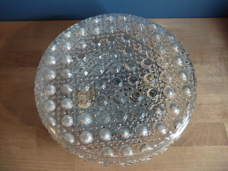 Ceiling lamp Original wall lamp in old vintage molded glass dp 0222f048