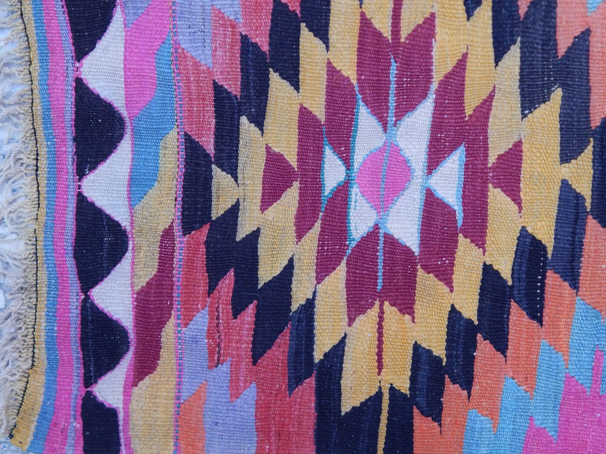 Kilim turc vintage tissé main 165x291 cm
