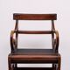 A Regency style Mahogany library chair /steps. England