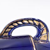 Large ceramic art deco vase by Odyv blue sèvres