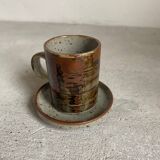Set of 6 vintage stoneware cups / bowls