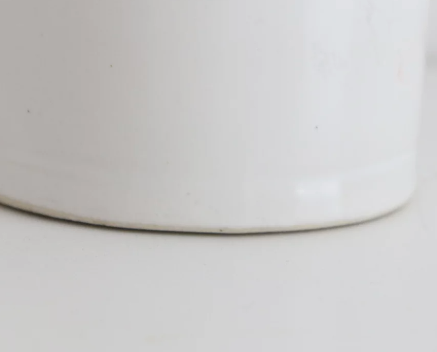 White ceramic bottle