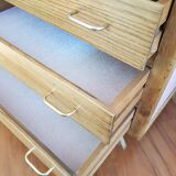 Vintage compass foot dresser