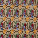 Handwoven Floral Pattern Needlepoint Kids Kilim Rug, Wall Hanging Turkish