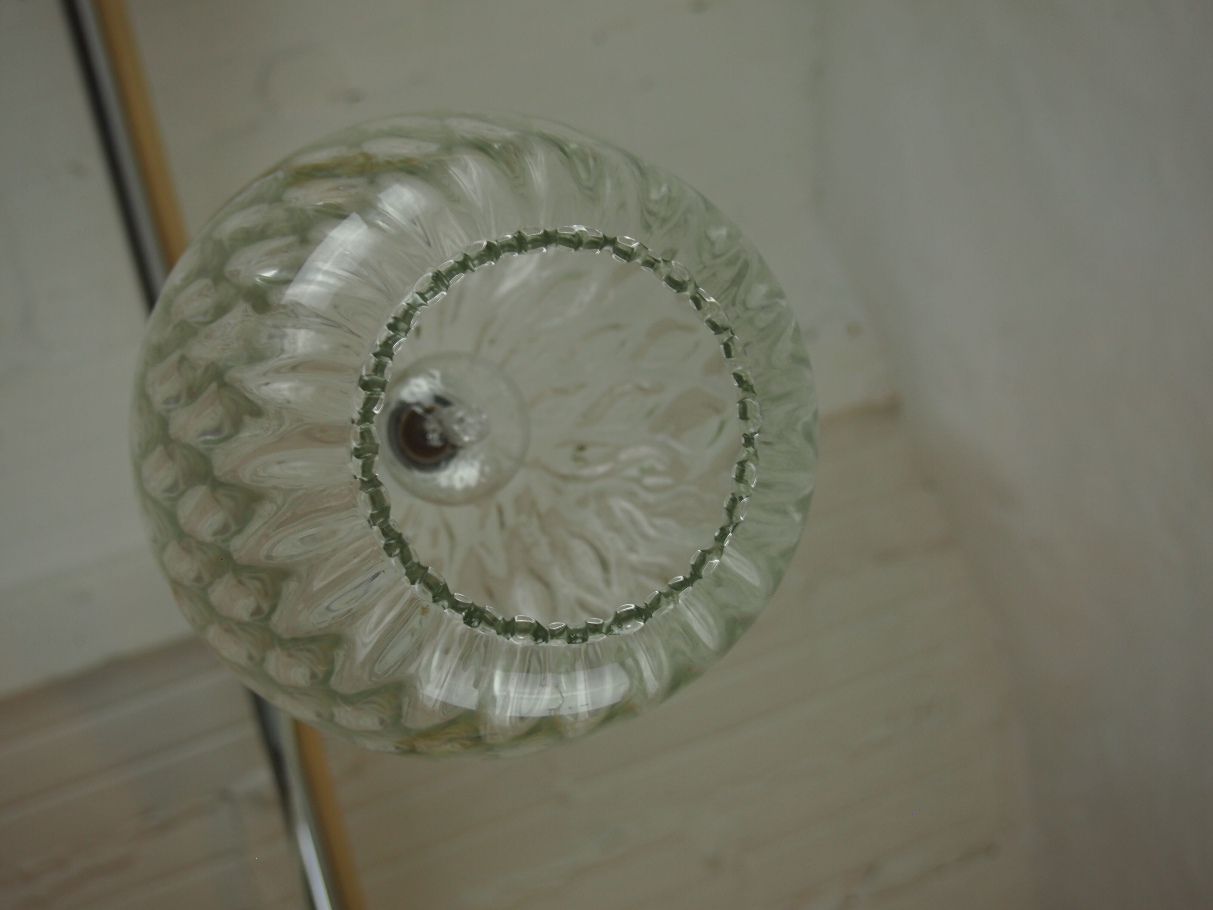 Suspension de Venini verre texturé vintage