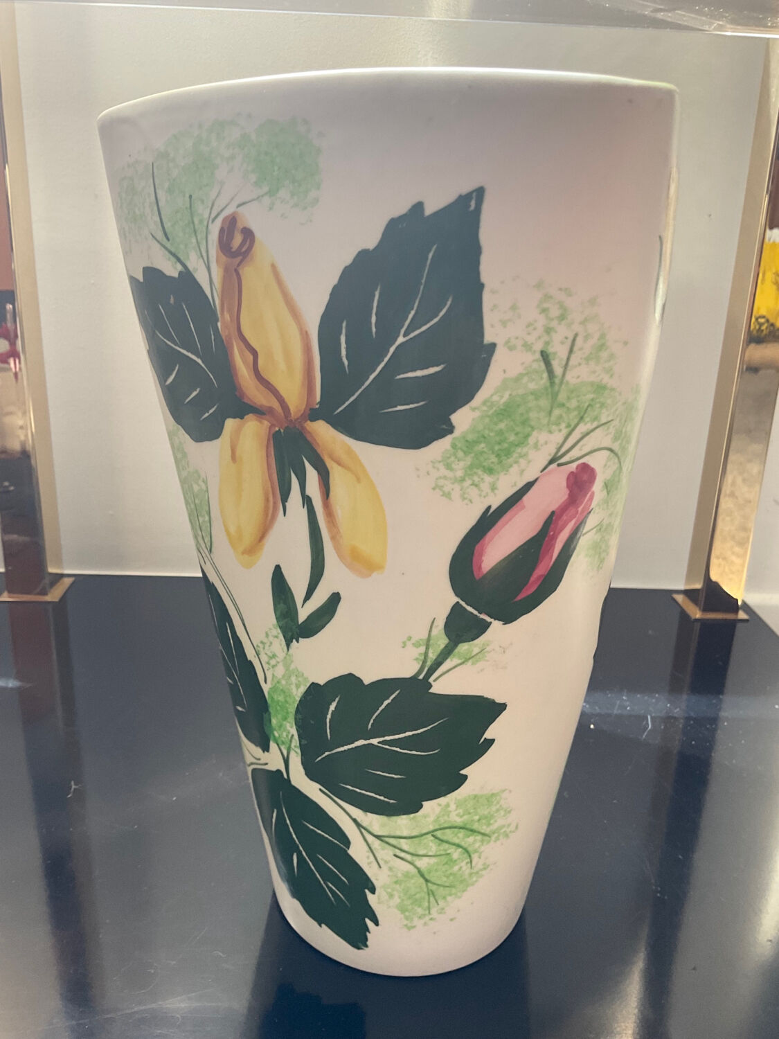 Vintage ceramic vase from Vallauris signed