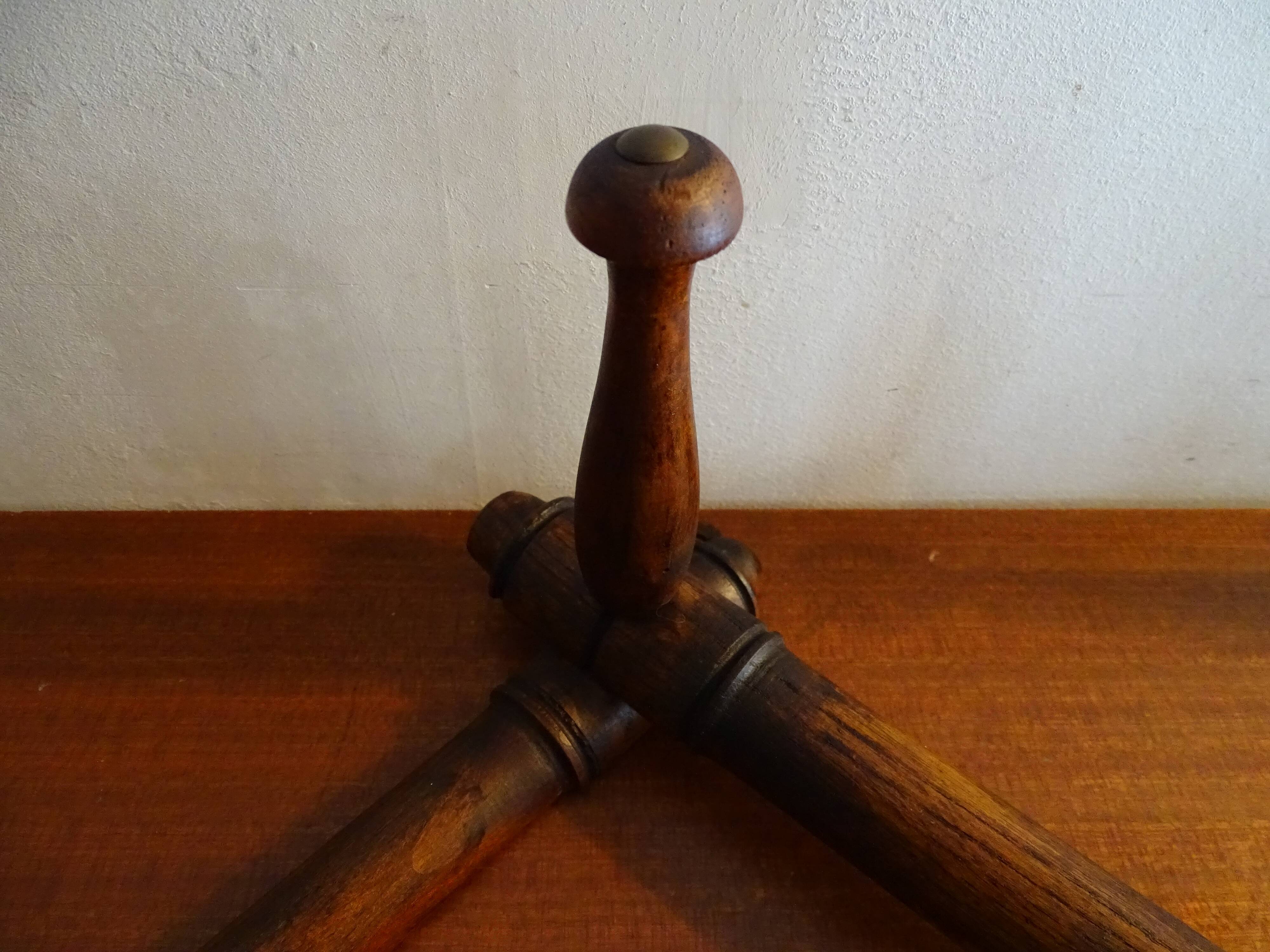 Folding wooden wall coat rack 10 hooks