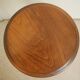 vintage wooden turned stool brutalist decor