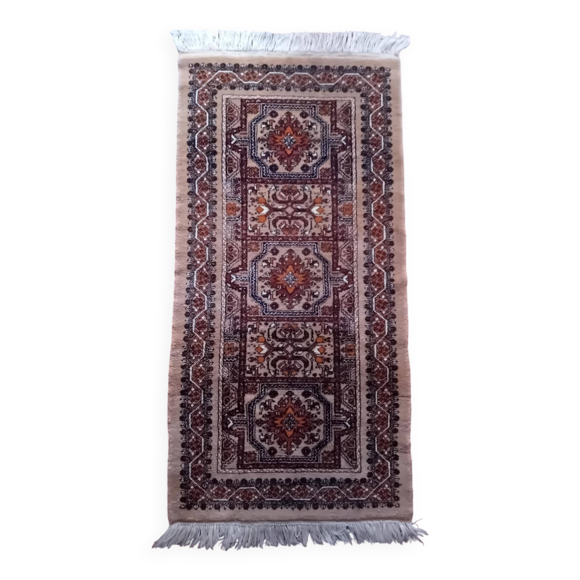 Antique handmade Berber Rabat rug