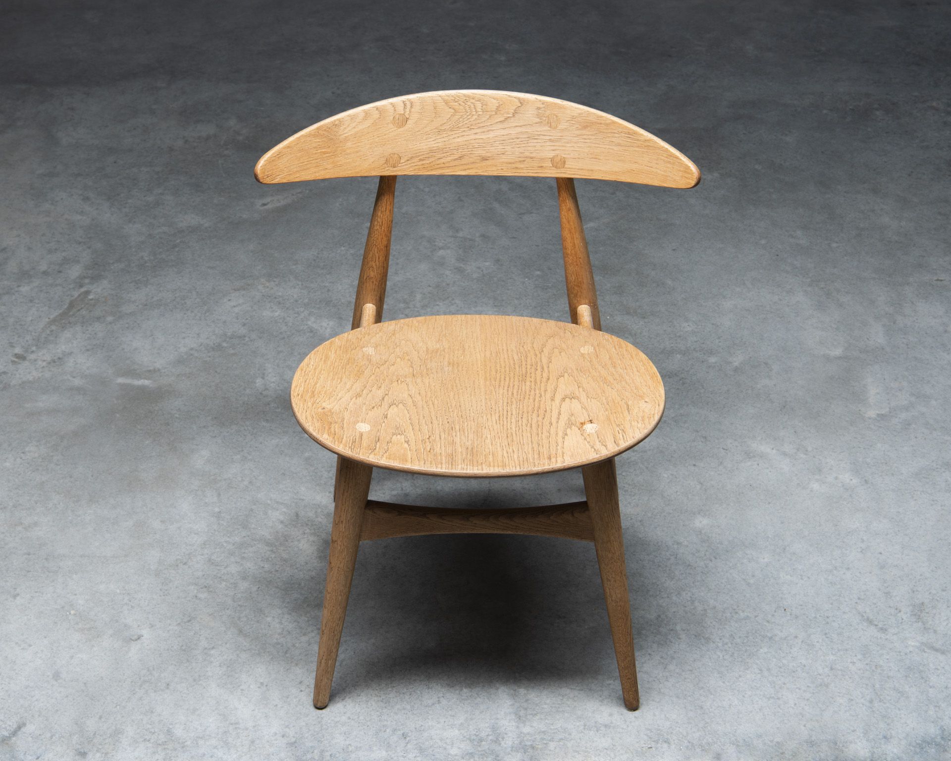 Set of 3 Chairs CH33 Hans Wagner, Carl Hansen & Søn, 1950s, Denmark