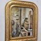Miroir ancien doré Louis Philippe