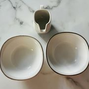 Small milk jug and porcelain bowls Schirnding Bavaria