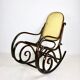Vintage Brown Rocking Chair by Michael Thonet