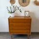 Vintage oak commode from the 1960s.