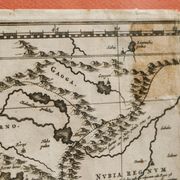 Rare original map of Ethiopia from the 17th century by Willem Janszoon Blaeu.