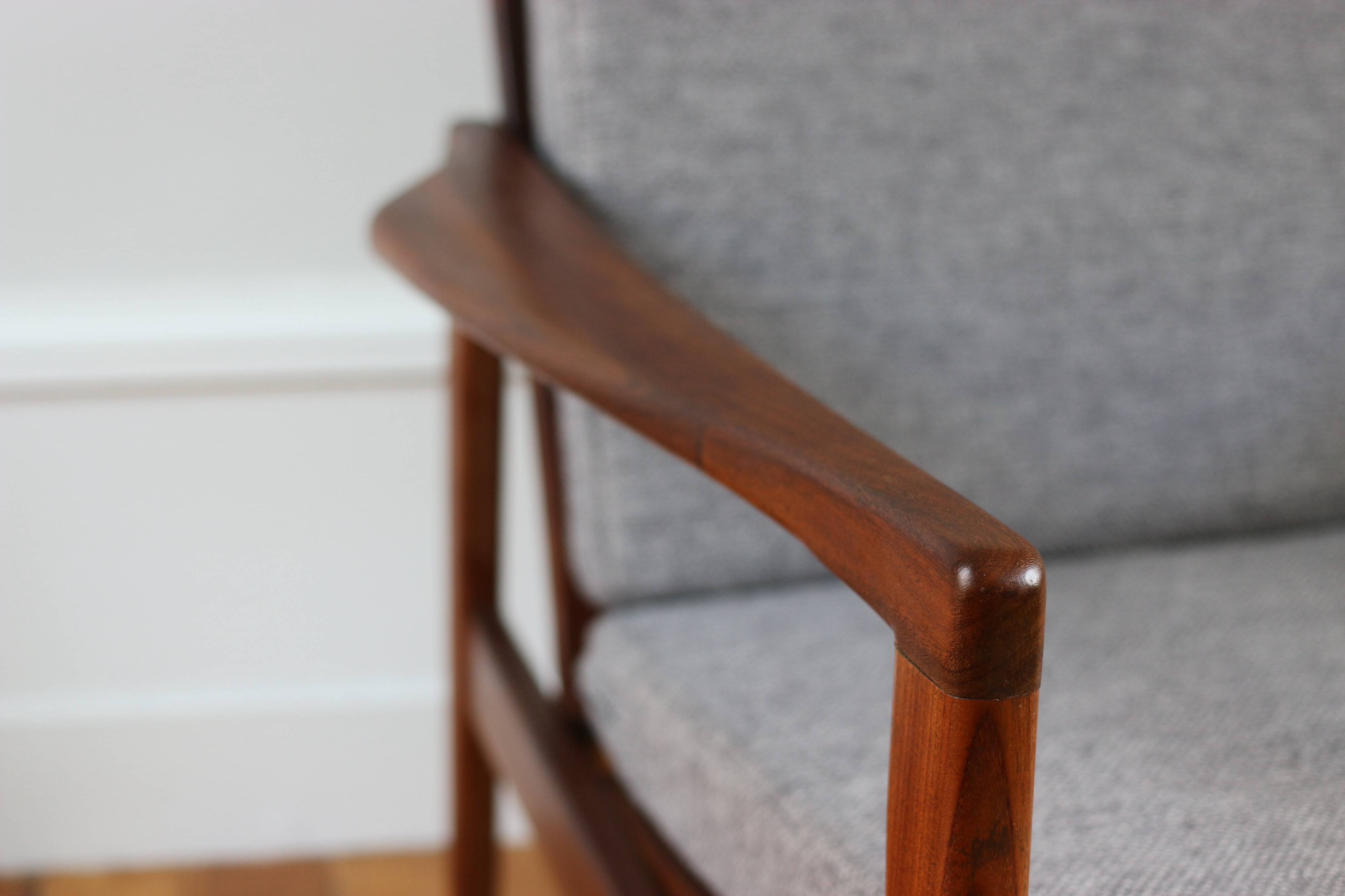 Fauteuil scandinave en teck, 1960