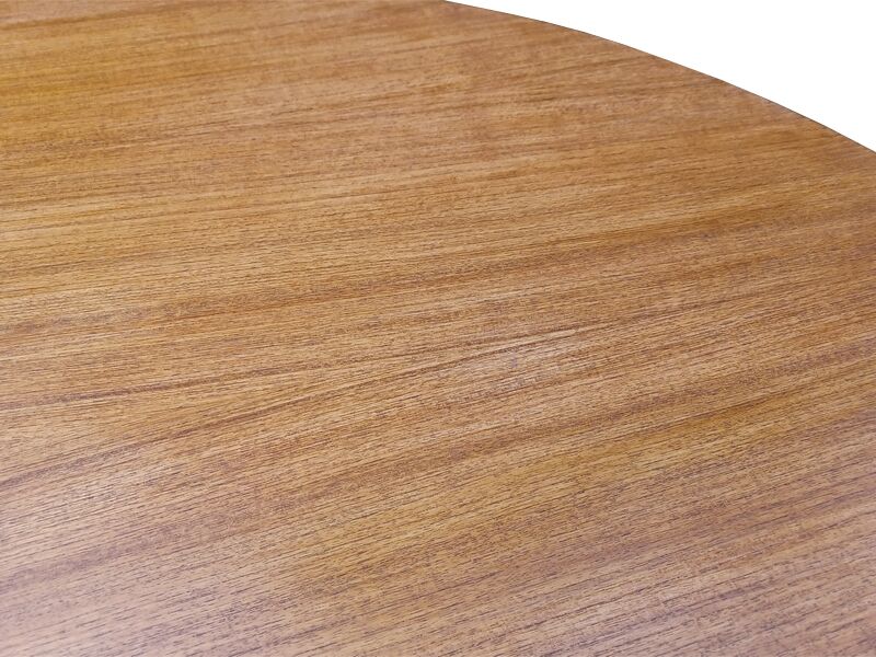 Table Harry Ostergaard ronde extensible teck 1960 estampillée