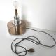 Lamp foot 70s smoked glass