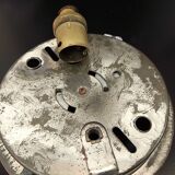 Opaline-style round glass ceiling light