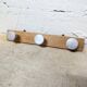 Wood and chrome coat rack