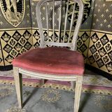 Suite of 8 chairs bars style Louis XVI 1950