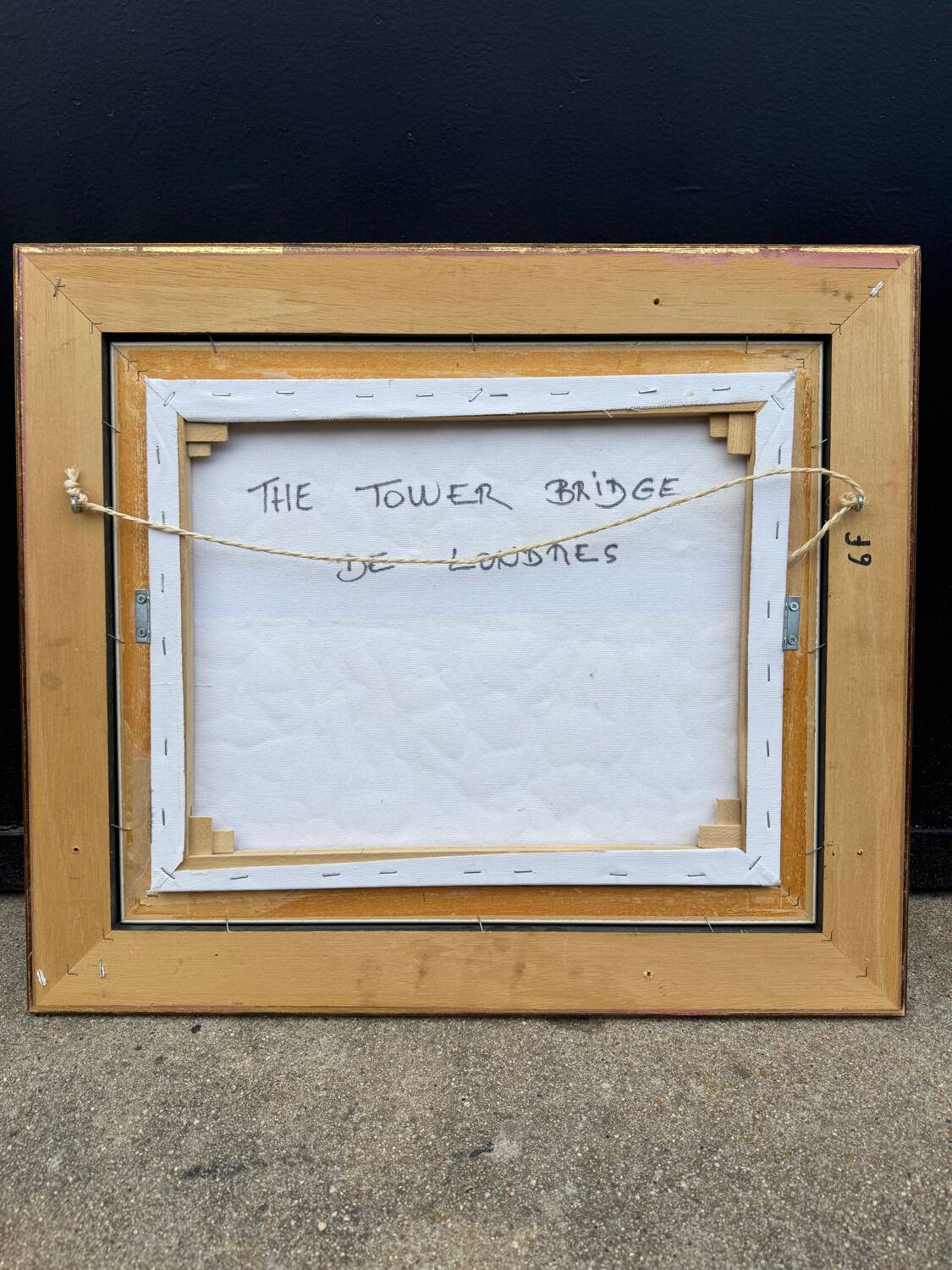 Modernist oil painting on canvas