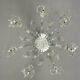 Venetian chandelier in colorless Murano glass, 7 light arms circa 1930