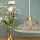Vintage glass pendant lampshade - tableware collection -