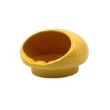 Space age yellow ceramic ashtray, Viba Italy 1970s