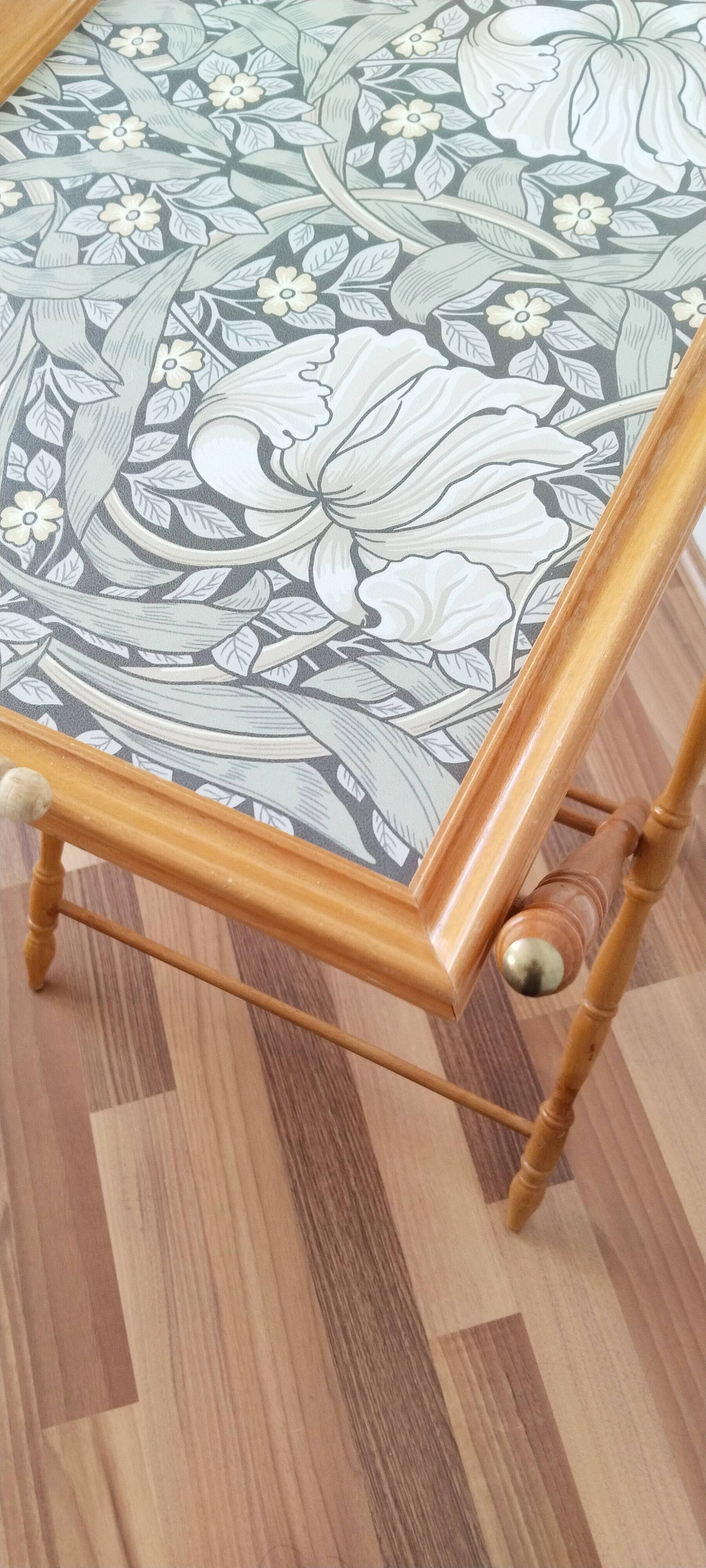 Wooden tray table, folding, vintage, side table