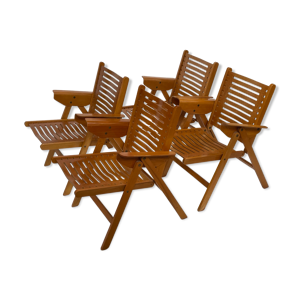 4 chaises pliantes Rex - 1950