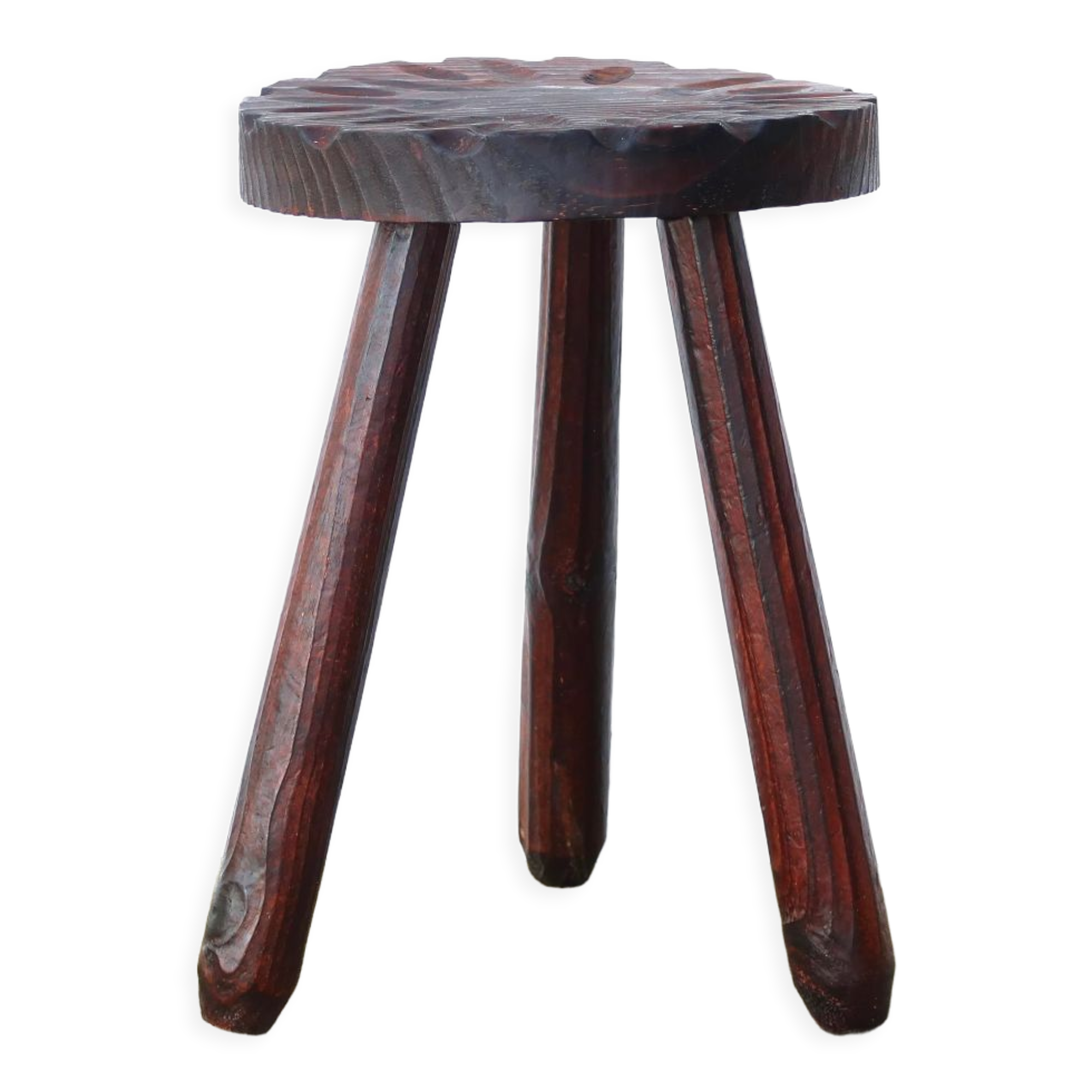 Wooden tripod stool, 1950s