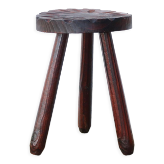 Wooden tripod stool, 1950s