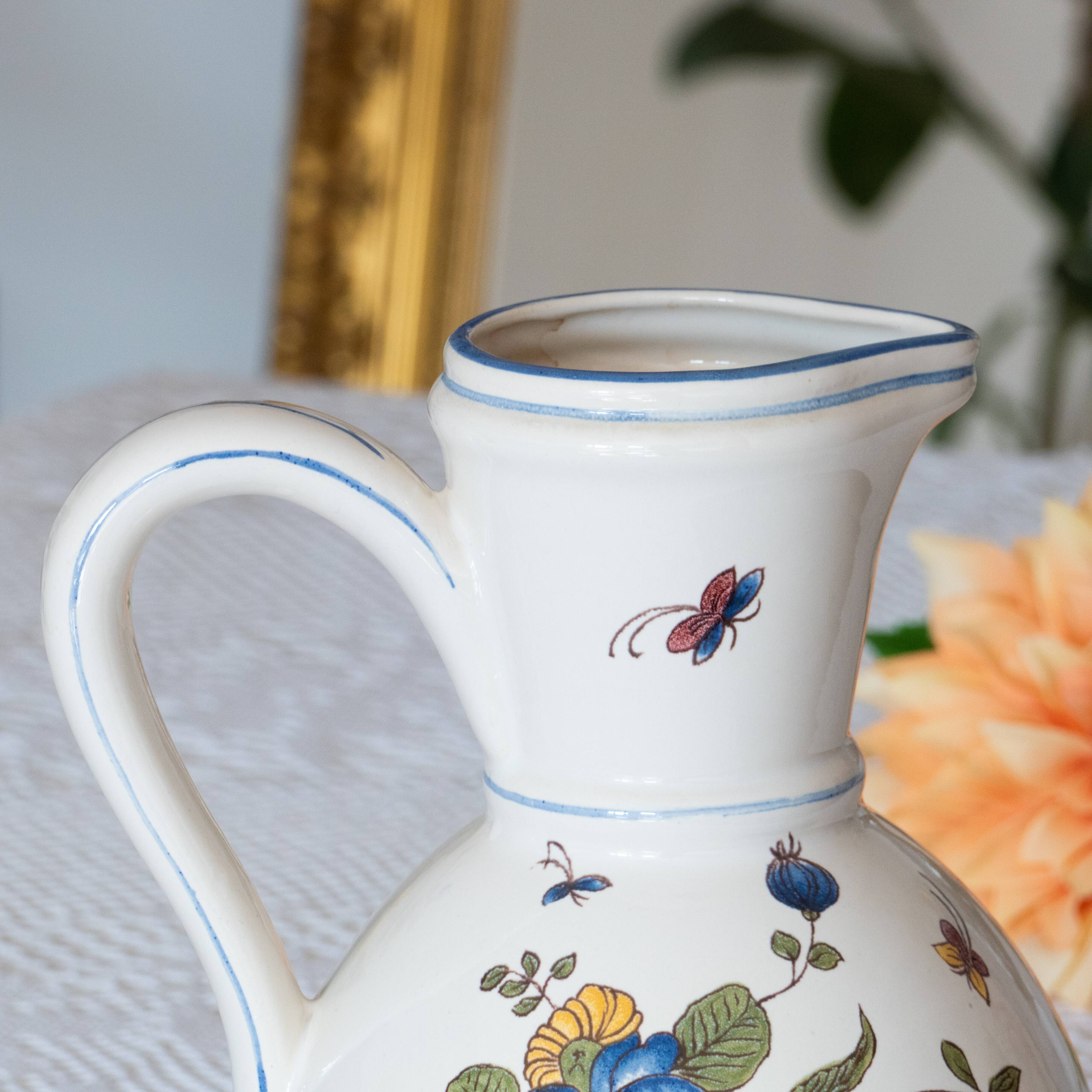 Large hand painted Saint Clement pitcher