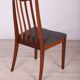 Chaises de salle à manger en teck et tissu du milieu du siècle par Leslie Dandy pour G-Plan, années 1960, lot de 6