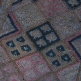 Handmade One-of-a-Kind Oriental Purple Runner Rug 78 cm x 285 cm