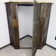 Corner fireplace screen in brass attributed to Dagobert Peche