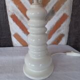 Off-white ceramic lamp