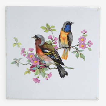 Vintage bird motif trivet