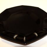 6 black Arcoroc "Octime" dinner plates (set 2)