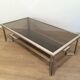 Chrome designer coffee table