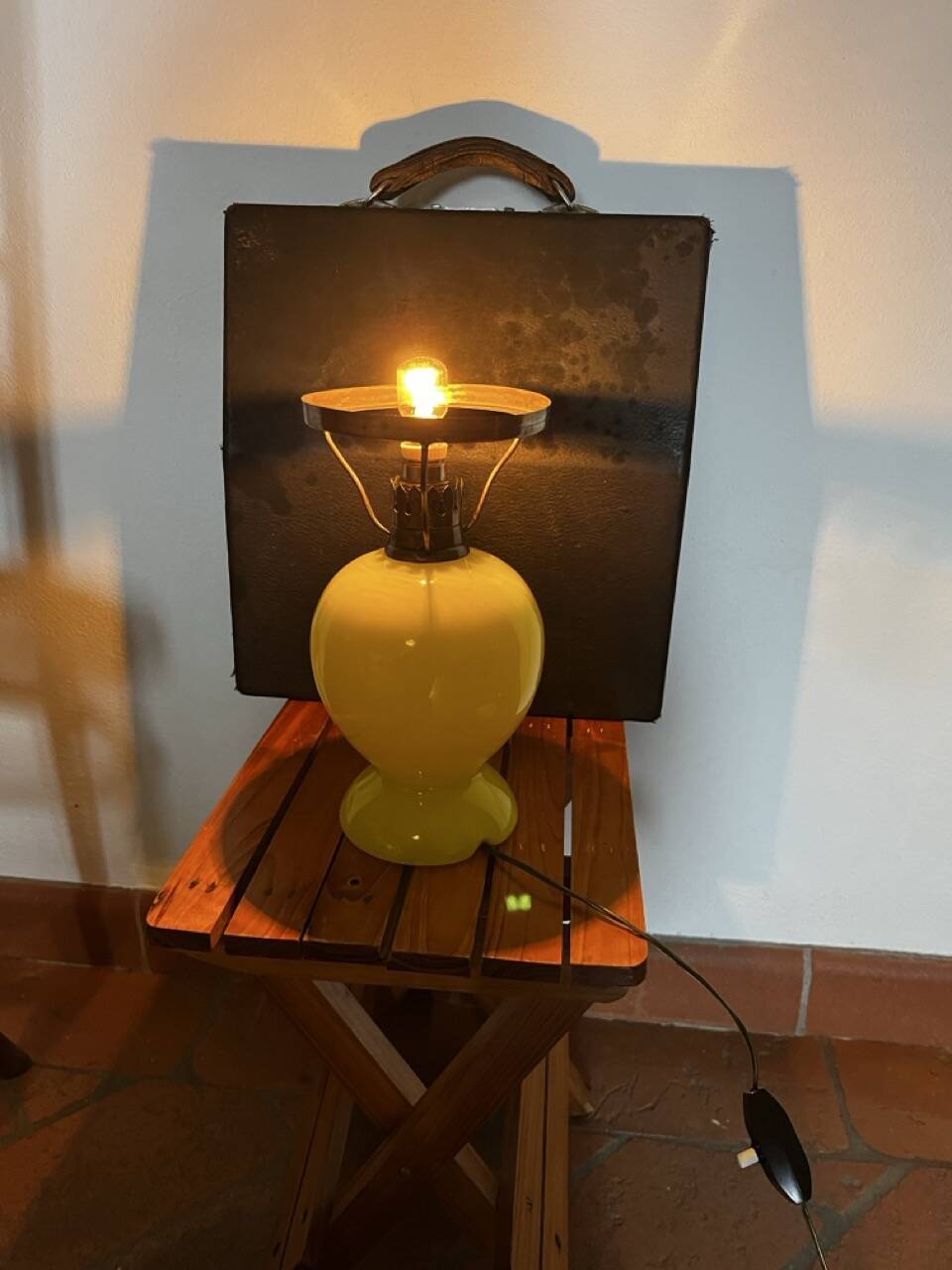 Bedside table lamp, Seguso, murano glass, 1955, italia