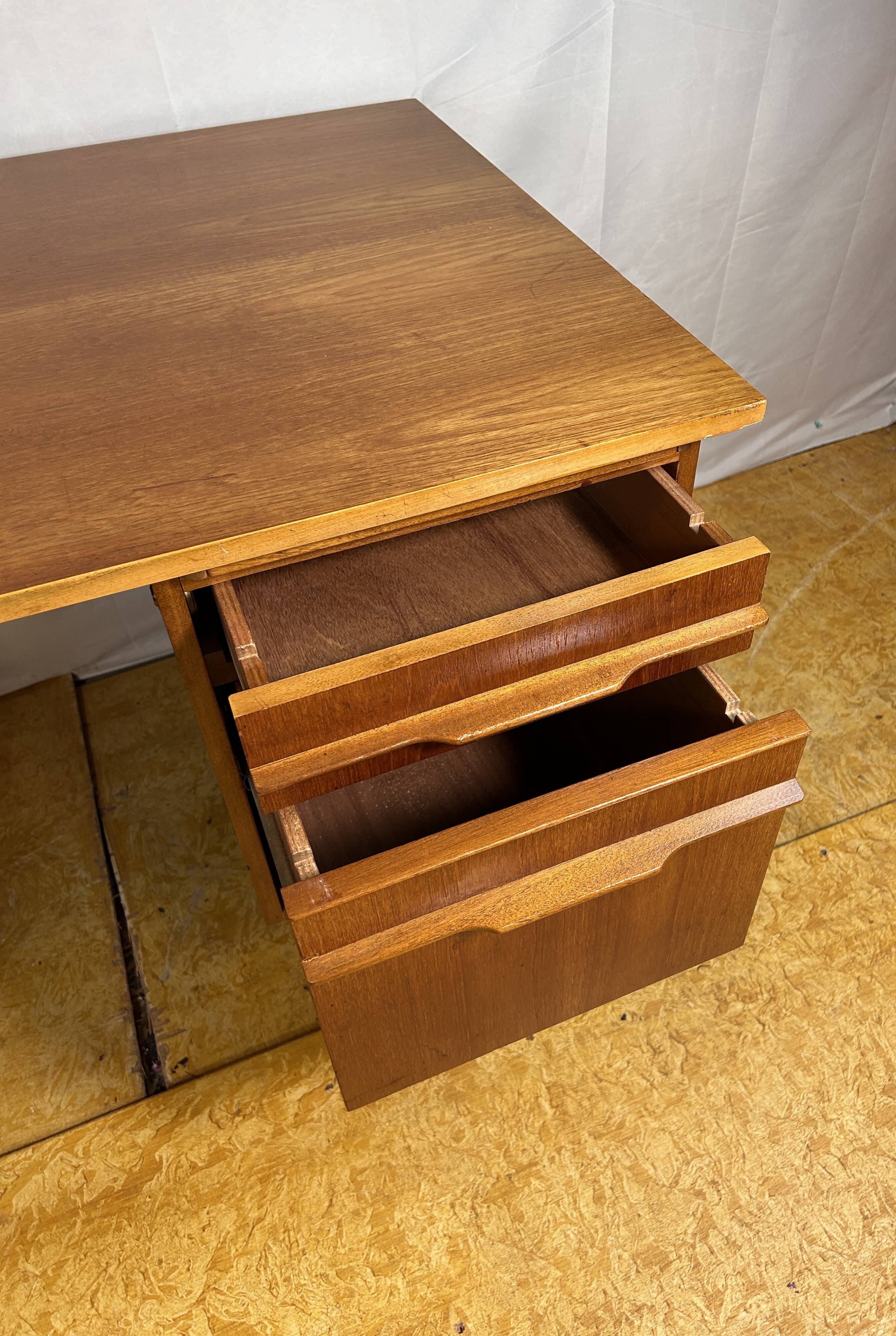 Mid-Century Retro Vintage Teak Desk – 1960s Danish Design