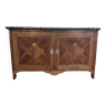 Louis XVI period low buffet in marquetry